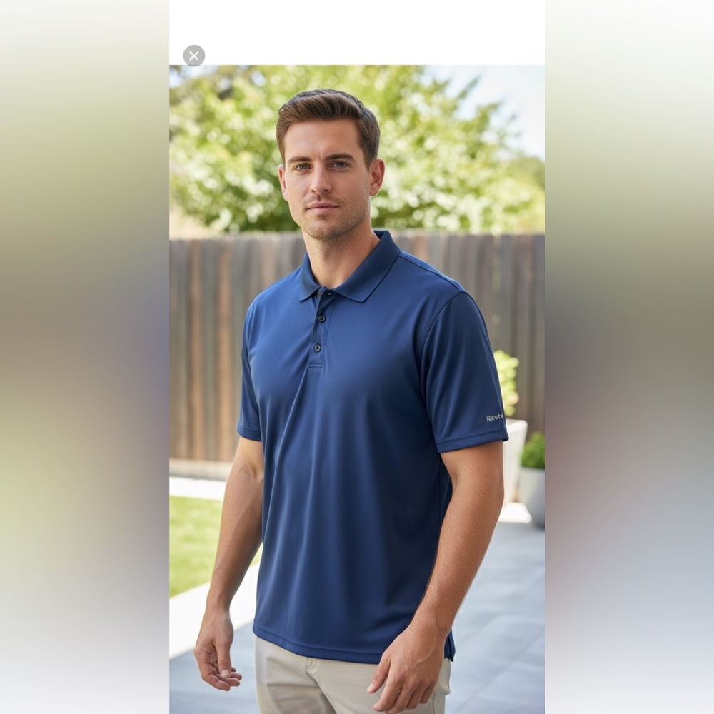 Reebok Men's Navy Polo Shirt